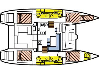 Book yachts online - catamaran - Lagoon 450 SporTop - Belle - rent