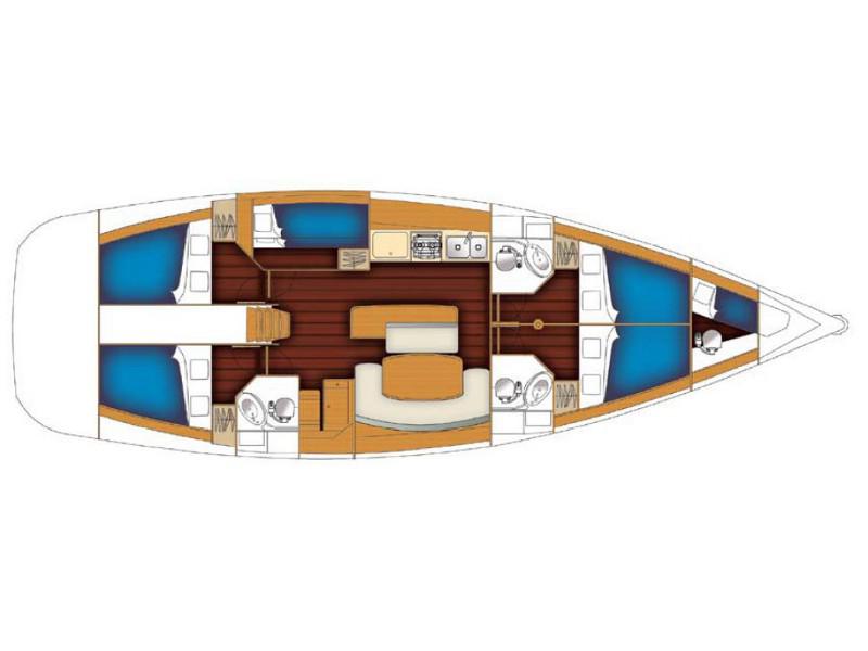 Book yachts online - sailboat - BENETEAU Cyclades 50.5 2009-10 REFIT 2019 - EMERALD  Cp - rent