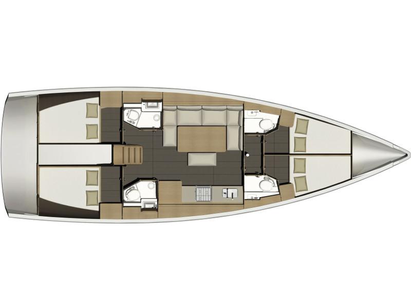 Book yachts online - sailboat - Dufour 460 Grand Large - LISABET 2018+AC - rent