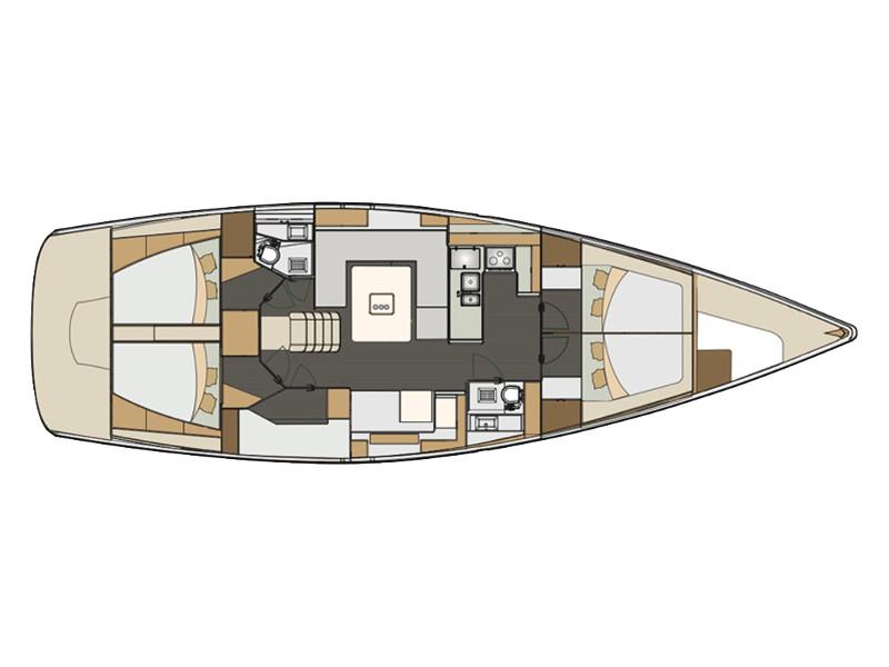Book yachts online - sailboat - Elan 50 Impression - LOVIS new 2019+AC+G - rent