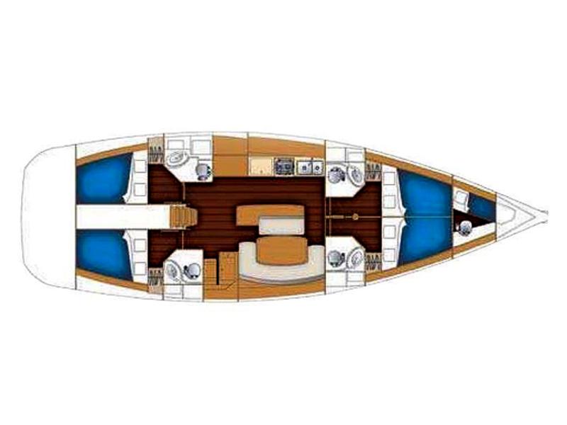 Book yachts online - sailboat - Cyclades 50.4 - NAPUL'è  - rent