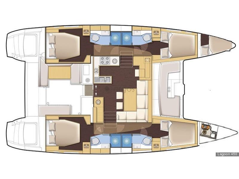Book yachts online - catamaran - Lagoon 450F - ISMA - rent