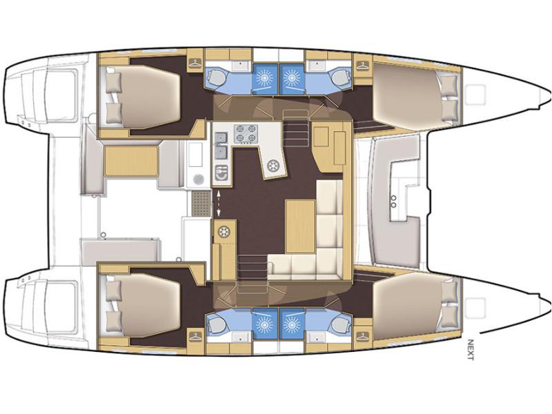 Book yachts online - catamaran - Lagoon 450 F Luxury - BLUE BERRY  - rent