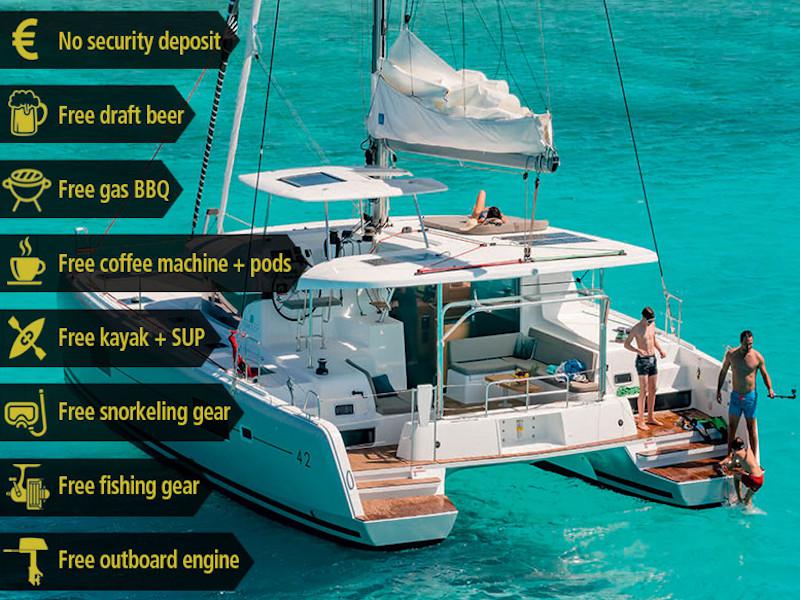 Book yachts online - catamaran - Lagoon 42 - Penny - rent