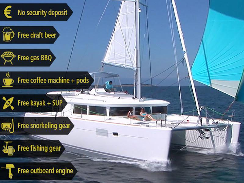 Book yachts online - catamaran - Lagoon 450  Flybridge - XCape - rent