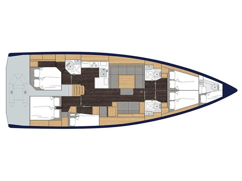 Book yachts online - sailboat - Bavaria C50 - Calipso - rent
