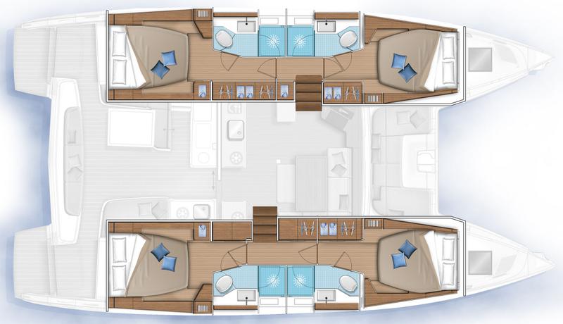 Book yachts online - catamaran - Lagoon 46 (AC, Gen, Watermaker) - BOREAS AC, Gen, W.maker - rent