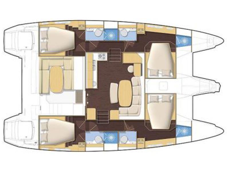 Book yachts online - catamaran - Lagoon 420 - Dynamis - rent