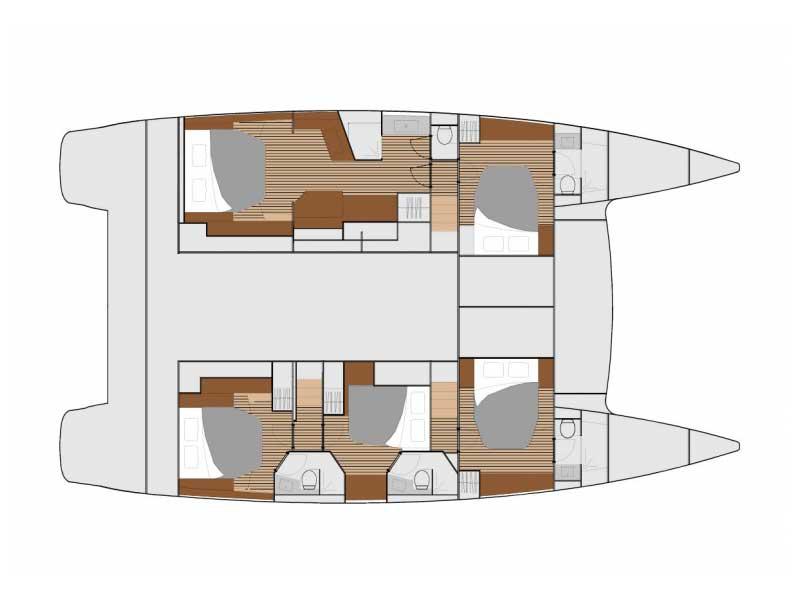 Book yachts online - catamaran - Ipanema 58 - Calufea - rent