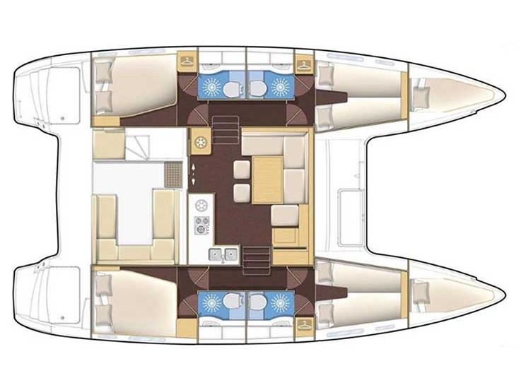 Book yachts online - catamaran - Lagoon 400 - ZEUS (generator, water maker) - rent
