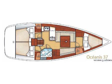 Book yachts online - sailboat - Oceanis 37 - JULIE - rent