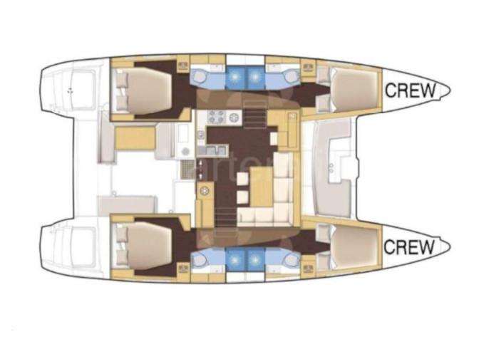Book yachts online - catamaran - Lagoon 450 Crewed - Iris IV - rent