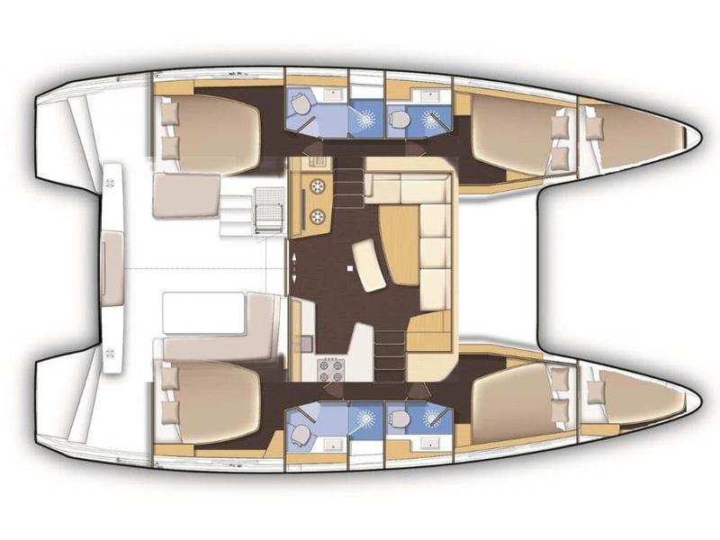 Book yachts online - catamaran - Lagoon 42 - CY-1 (Generator, A/C, Water Maker, Free SUP) - rent