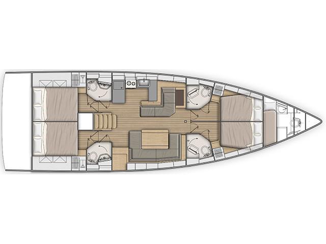 Book yachts online - sailboat - Oceanis 51.1 - MISS ALICE - AC and generator - rent