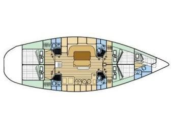 Book yachts online - sailboat - Oceanis 510 - Blue Star - rent