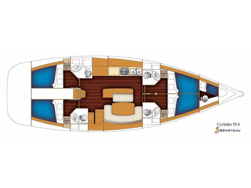 Book yachts online - sailboat - Cyclades 50.4 - Principe Alberto - rent