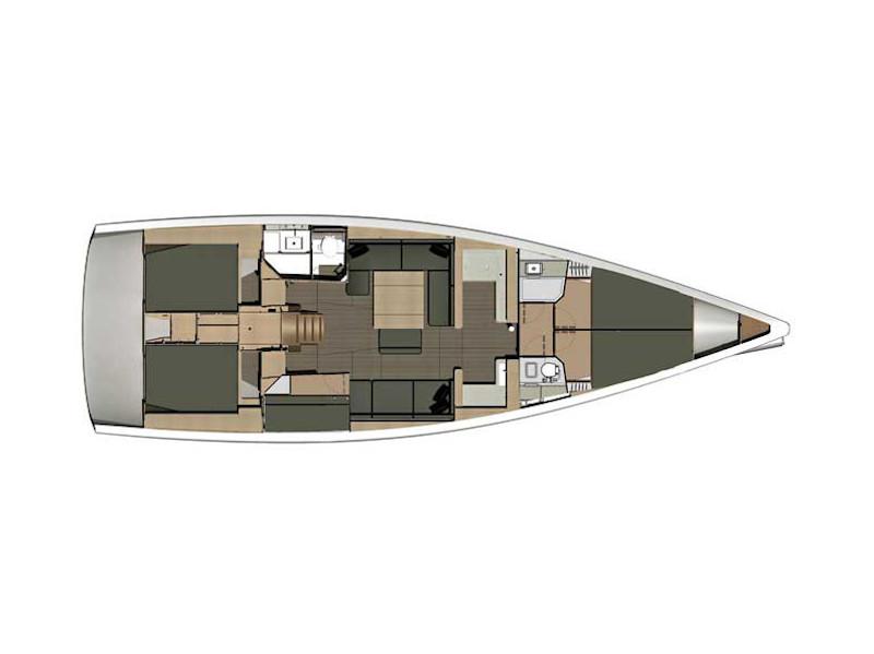 Book yachts online - sailboat - Dufour 500 Grand Large - Fortissimo - rent