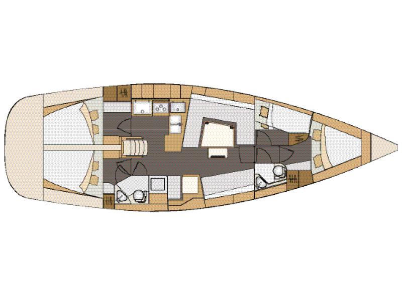 Book yachts online - sailboat - Elan 45 Impression - with AC - Hotspot  - AC - rent