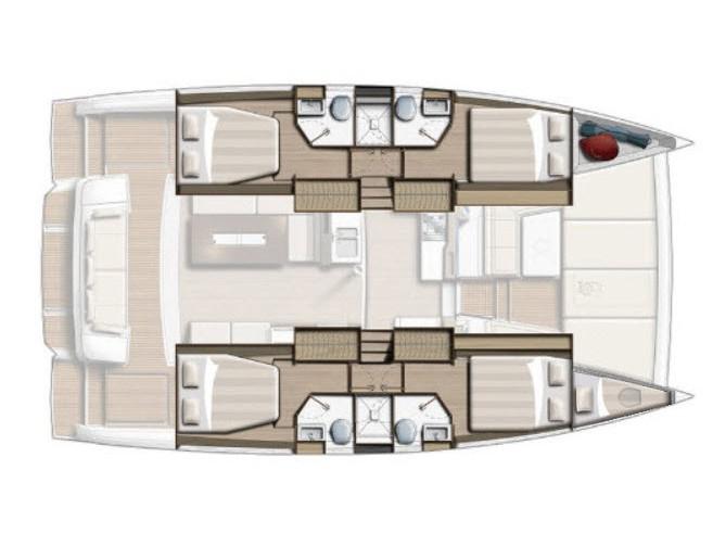 Book yachts online - catamaran - Bali 4.2 Open Space - Ediba TD - rent