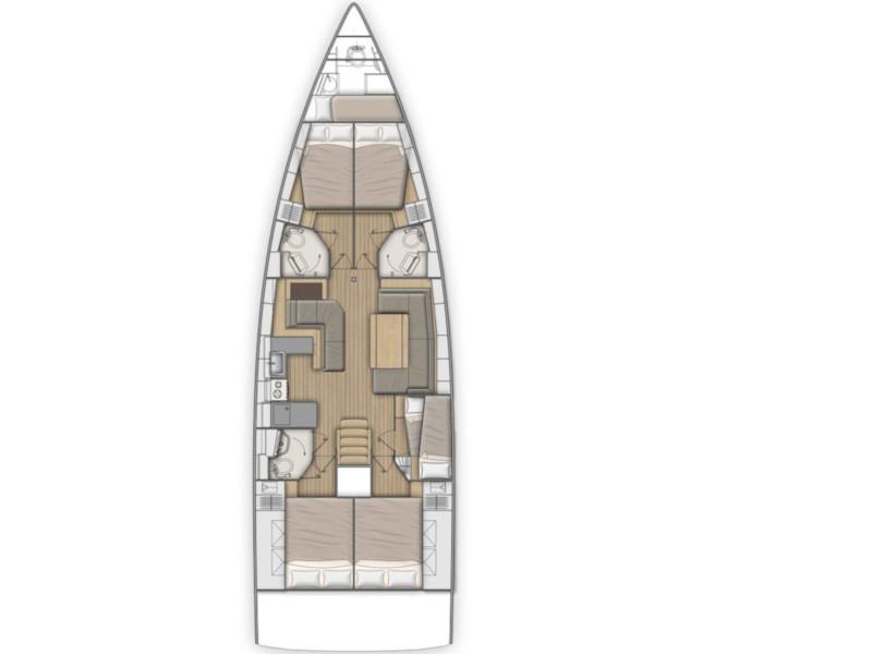 Book yachts online - sailboat - Oceanis 51.1 - KOS 51.3 - rent