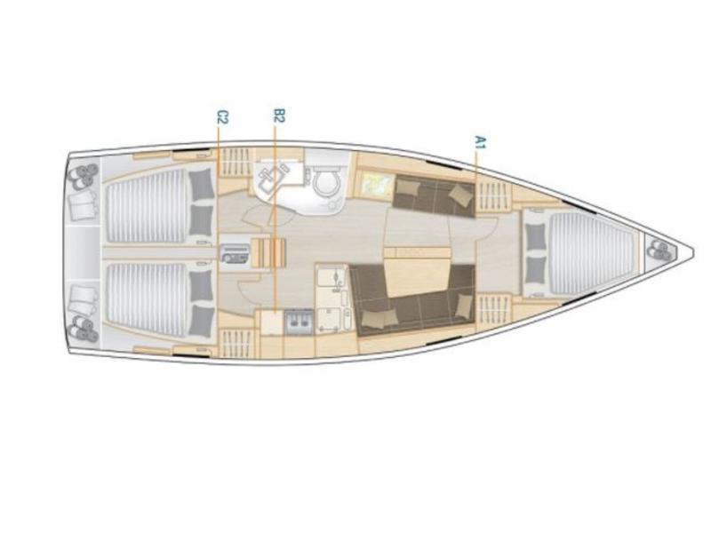 Book yachts online - sailboat - Hanse 388 - NN Hanse 388 - rent