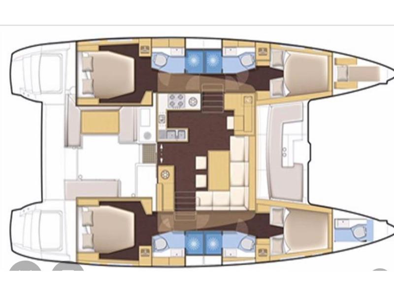 Book yachts online - catamaran - Lagoon 450  Flybridge - Fornes - rent