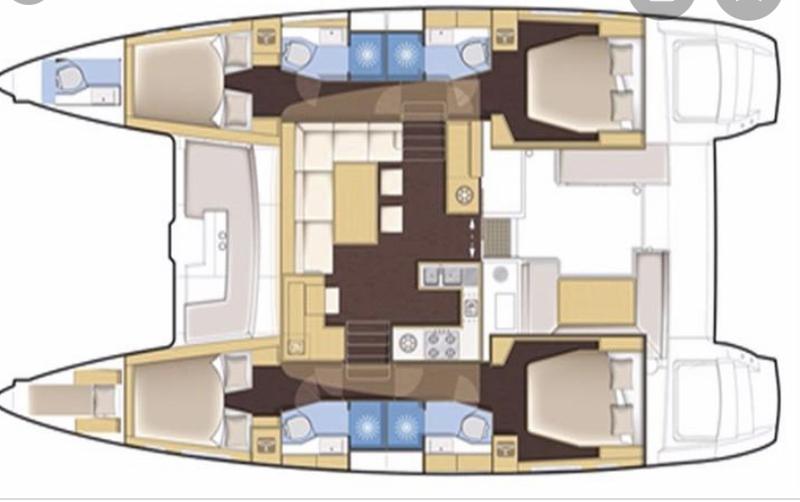Book yachts online - catamaran - Lagoon 450  Flybridge - Fornes - rent
