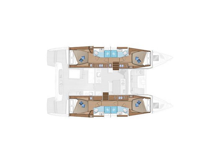 Book yachts online - catamaran - Lagoon 46 - SH3 - rent