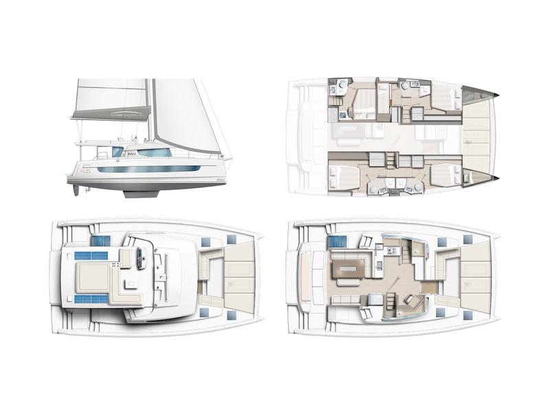 Book yachts online - catamaran - Bali 4.6 - Freedom - rent