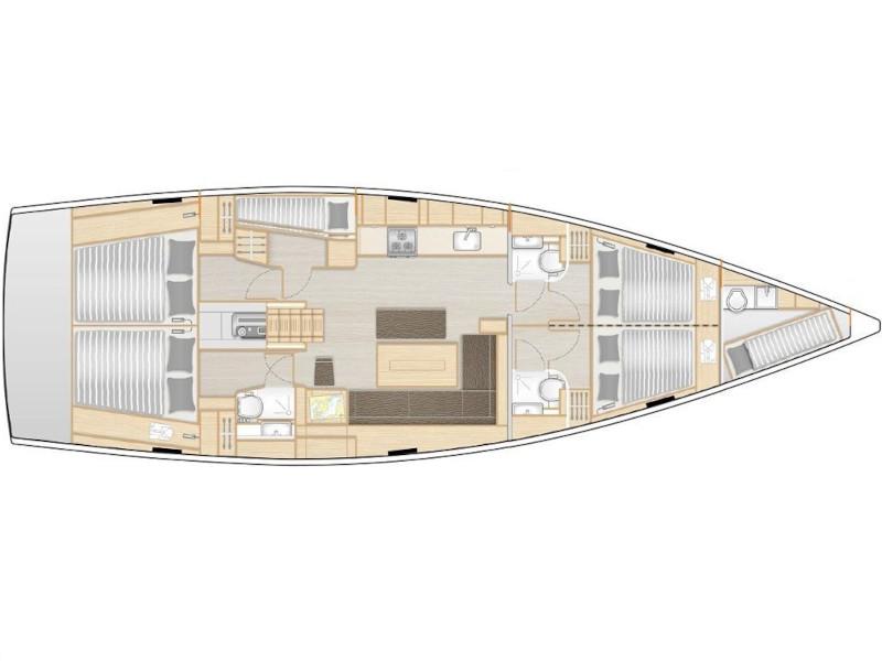 Book yachts online - sailboat - Hanse 508 - APOLLO (AC, GEN, Watermaker) - rent