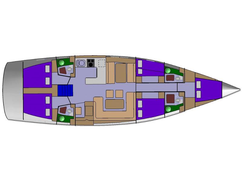 Book yachts online - sailboat - Kufner 54 - Ella I  - rent