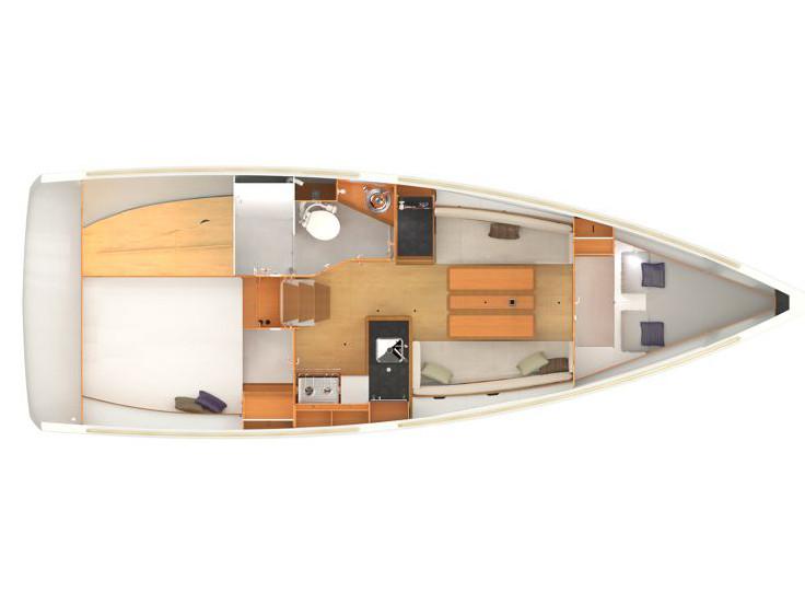 Book yachts online - sailboat - Sun Odyssey 349 - FIRRINGALLO - rent