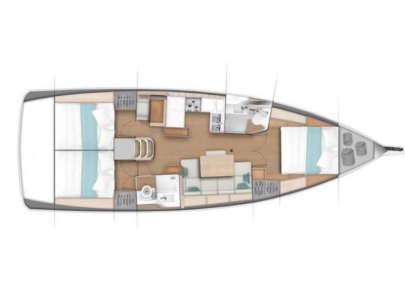 Book yachts online - sailboat - Sun Odyssey 490 - Casbah II - rent