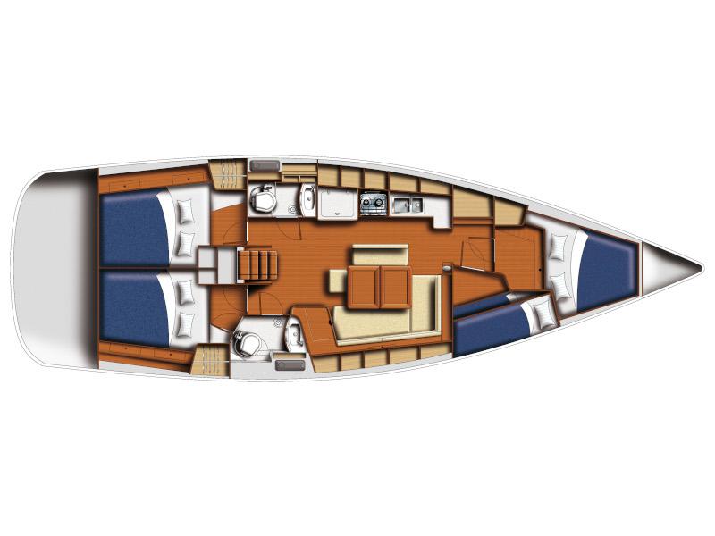 Book yachts online - sailboat - Oceanis 43 - Gilda - rent