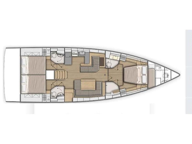 Book yachts online - sailboat - Oceanis 51.1/ 3 cabins - Polis - rent