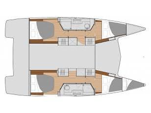 Book yachts online - catamaran - Fountaine Pajot Isla 40 - Artemis- A/C &amp; Watermaker &amp; Generator &amp; Gas barbecue  - 4 Cabins/4 Heads + Skiper's Cabin - rent