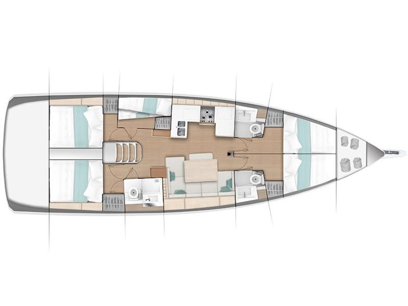 Book yachts online - sailboat - Sun Odyssey 490 - Frida - rent
