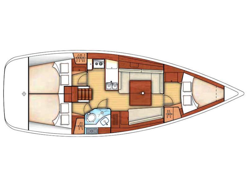 Book yachts online - sailboat - Oceanis 37 - Mary - rent