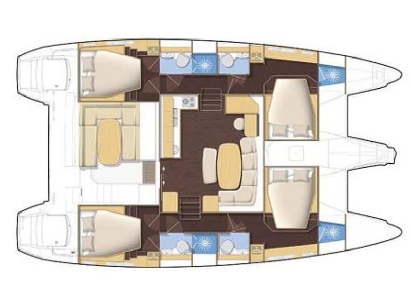 Book yachts online - catamaran - Lagoon 42 - Happy Lagoon - rent