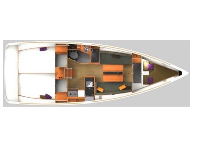 Book yachts online - sailboat - Sun Odyssey 349 b - Nara - rent