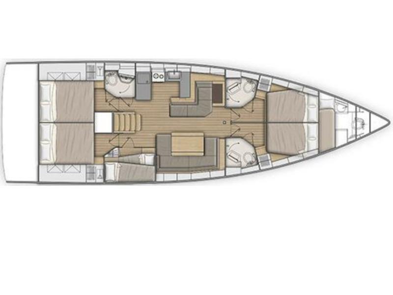 Book yachts online - sailboat - Oceanis 51.1- 5 cab - Obelix - rent