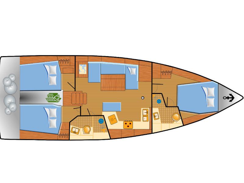Book yachts online - sailboat - Oceanis 40.1 - Elisa - rent