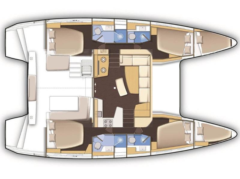 Book yachts online - catamaran - Lagoon 42 - The Key of Joy - rent