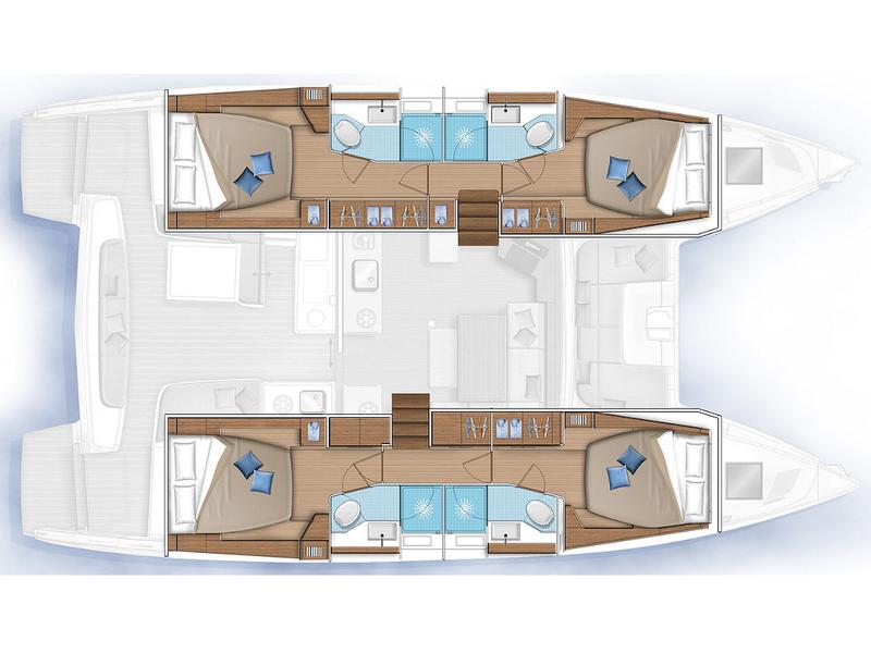 Book yachts online - catamaran - Lagoon 46 - KeYMA - rent
