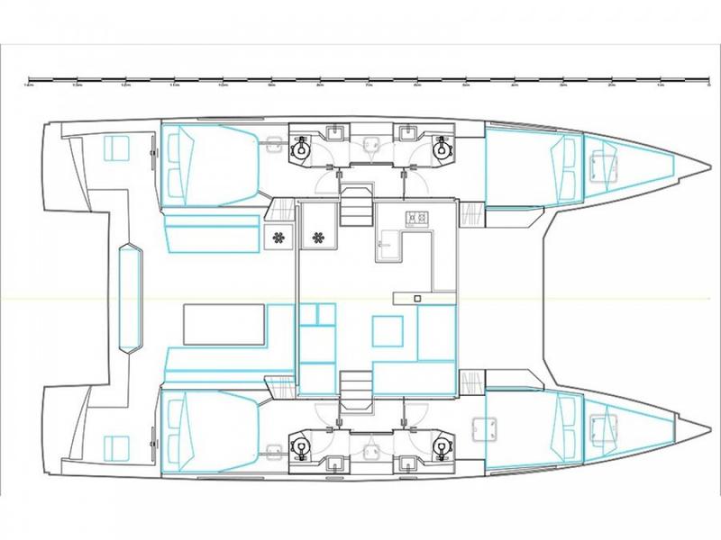 Book yachts online - catamaran - Nautitech 46 Fly - Sardinia II -air conditioned- - rent