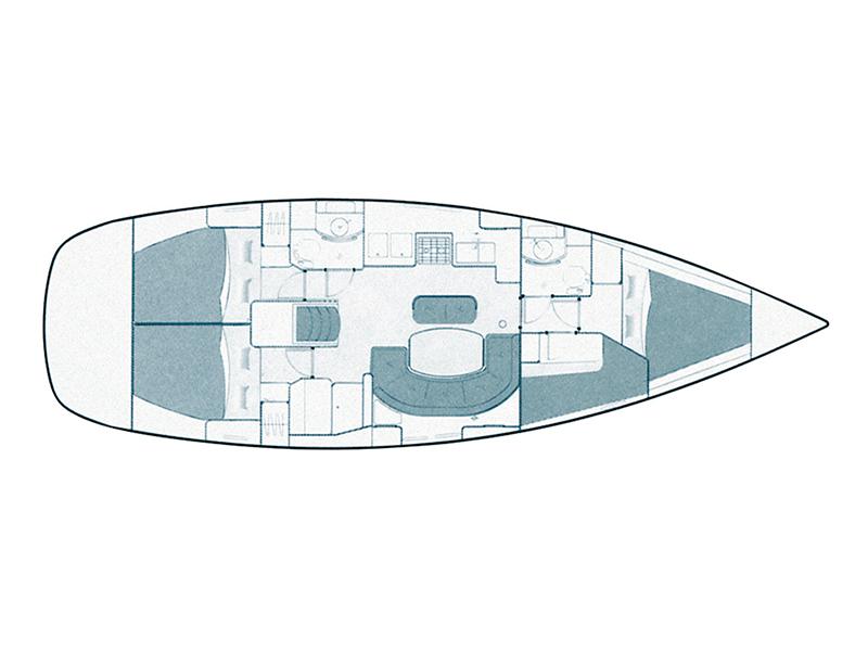 Book yachts online - sailboat - Oceanis Clipper 411 - Ana Maria (Sails 2020) - rent