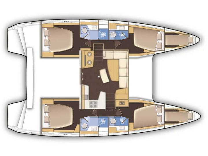 Book yachts online - catamaran - Lagoon 42 - Sail Arcturus - rent