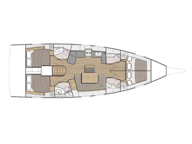 Book yachts online - sailboat - Oceanis 46.1 - OCHELEN - rent