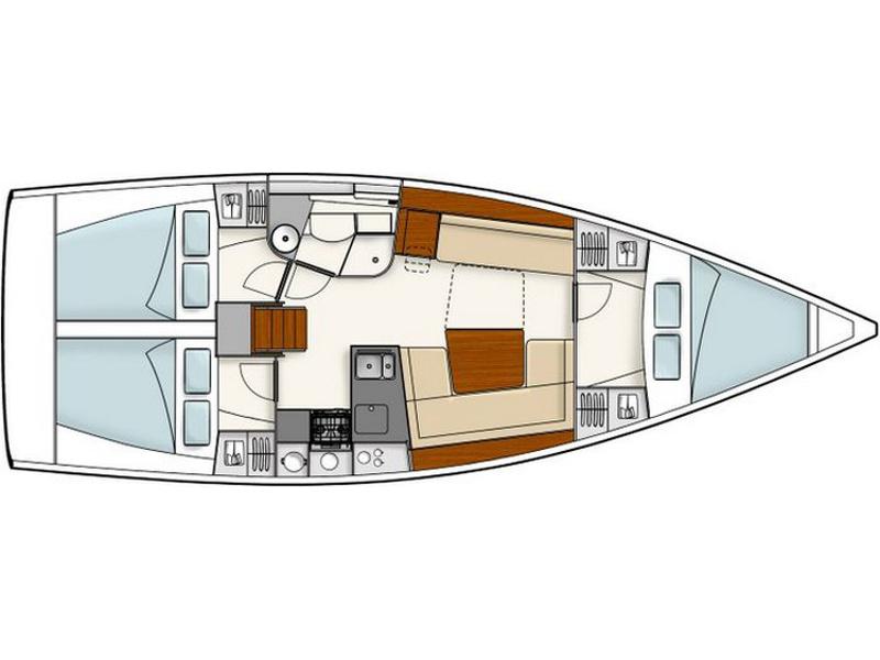 Book yachts online - sailboat - Hanse 385 - Amelie - rent
