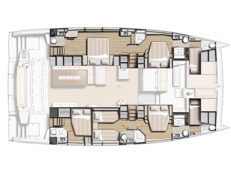 Book yachts online - catamaran - Bali 5.4 - Virginia - rent
